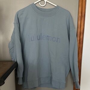 lululemon athletica Blue Crewneck Sweatshirt